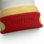 Louis Vuitton LV Line Leather High Cut Sneakers White Black 8.5 — view 8