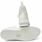 Dior Homme Rubber Oblique All Over Pattern Lace Up High Cut Sneakers White — view 4