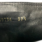 Gucci Long Boots 37.5 Black Tassel Leather — view 6