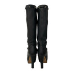Gucci Long Boots 37.5 Black Tassel Leather — view 3