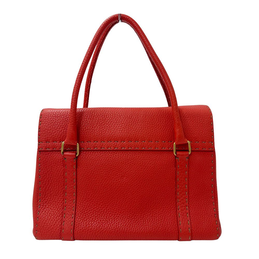 Fendi Bag Handbag Leather Linda Red Vibrant — view 2