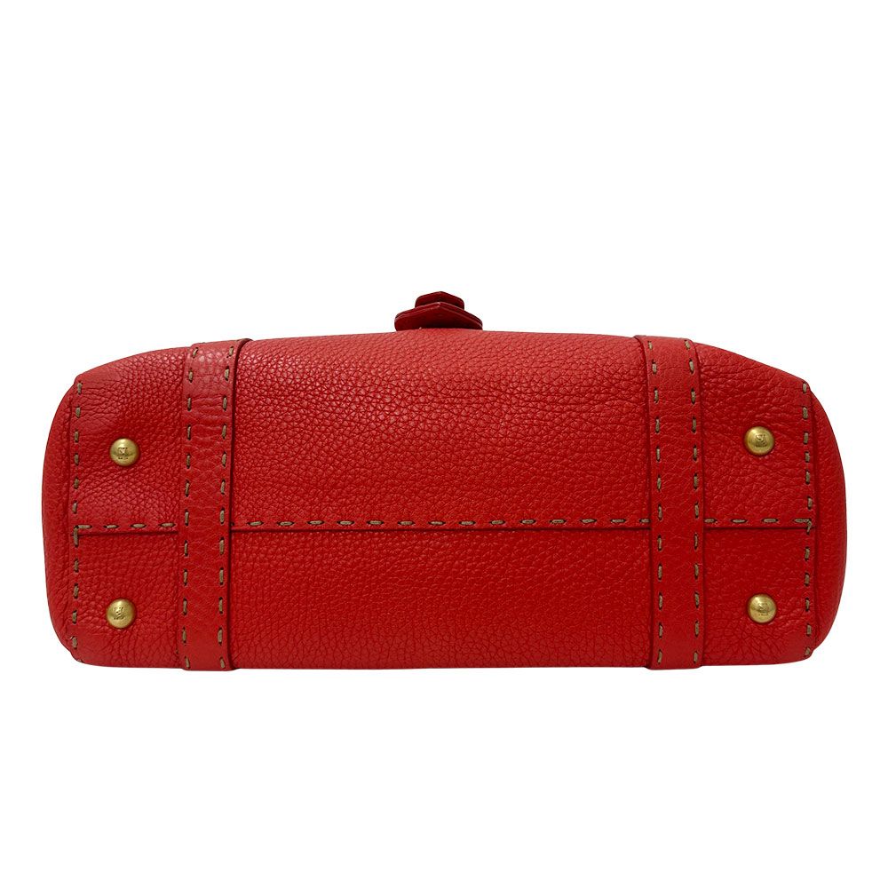 Fendi Bag Handbag Leather Linda Red Vibrant — view 3