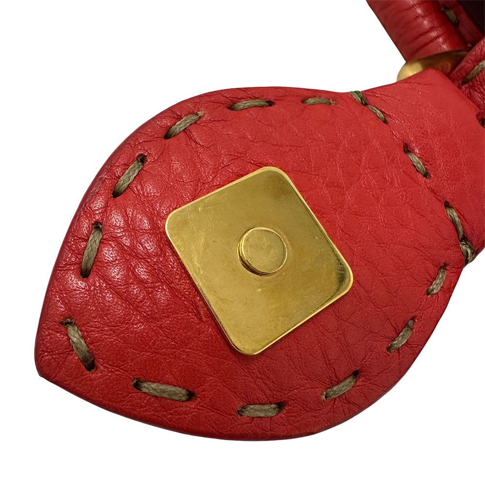 Fendi Bag Handbag Leather Linda Red Vibrant — view 7