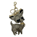 Gucci Key Holder Ori Chihuahua GG Supreme Beige Brown