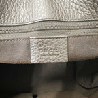 Gucci Tote Leather Dark Brown — view 9