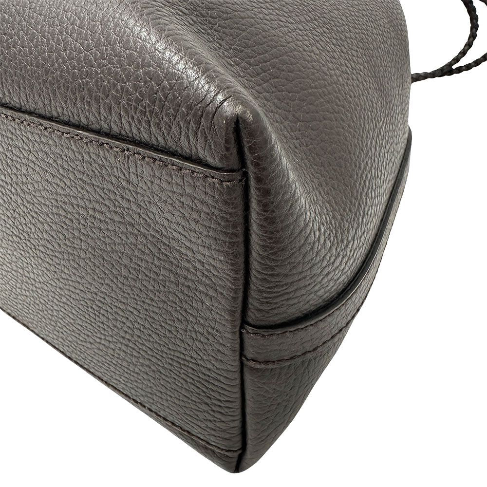 Gucci Tote Leather Dark Brown — view 5