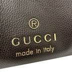 Gucci Tote Leather Dark Brown — view 7