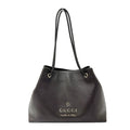 Gucci Tote Leather Dark Brown