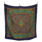 Hermes Qalamdan Carre 90 Navy Multicolor Silk Scarf — view 2