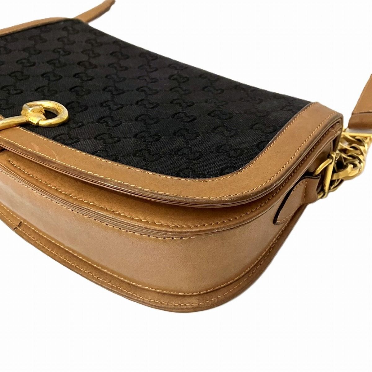 Gucci Horsebit GG Shoulder Bag Canvas Leather — view 8