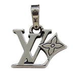 Louis Vuitton Charm Pendant LV Flower Silver — view 2