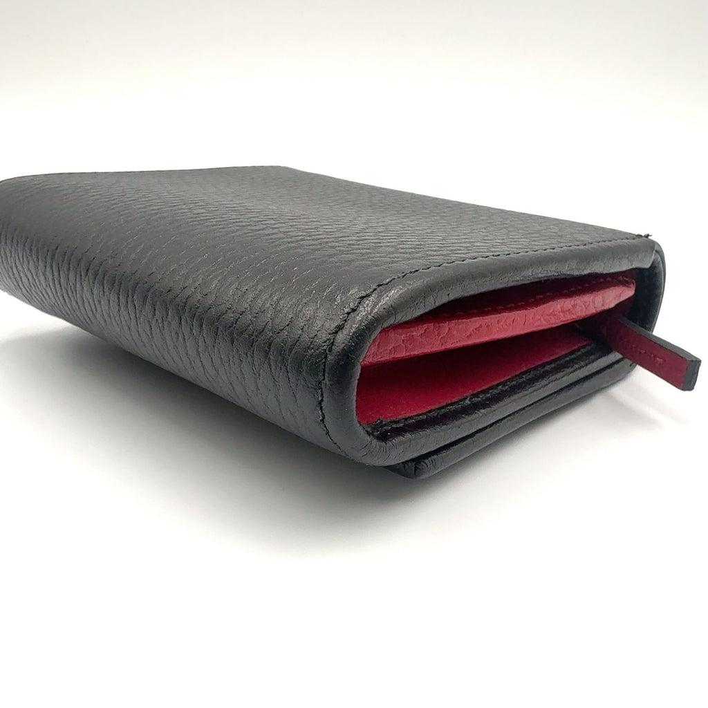 Gucci GG Marmot Leather Black Bordeaux Bifold Wallet Gold — view 6