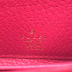 Gucci GG Marmot Leather Black Bordeaux Bifold Wallet Gold — view 5