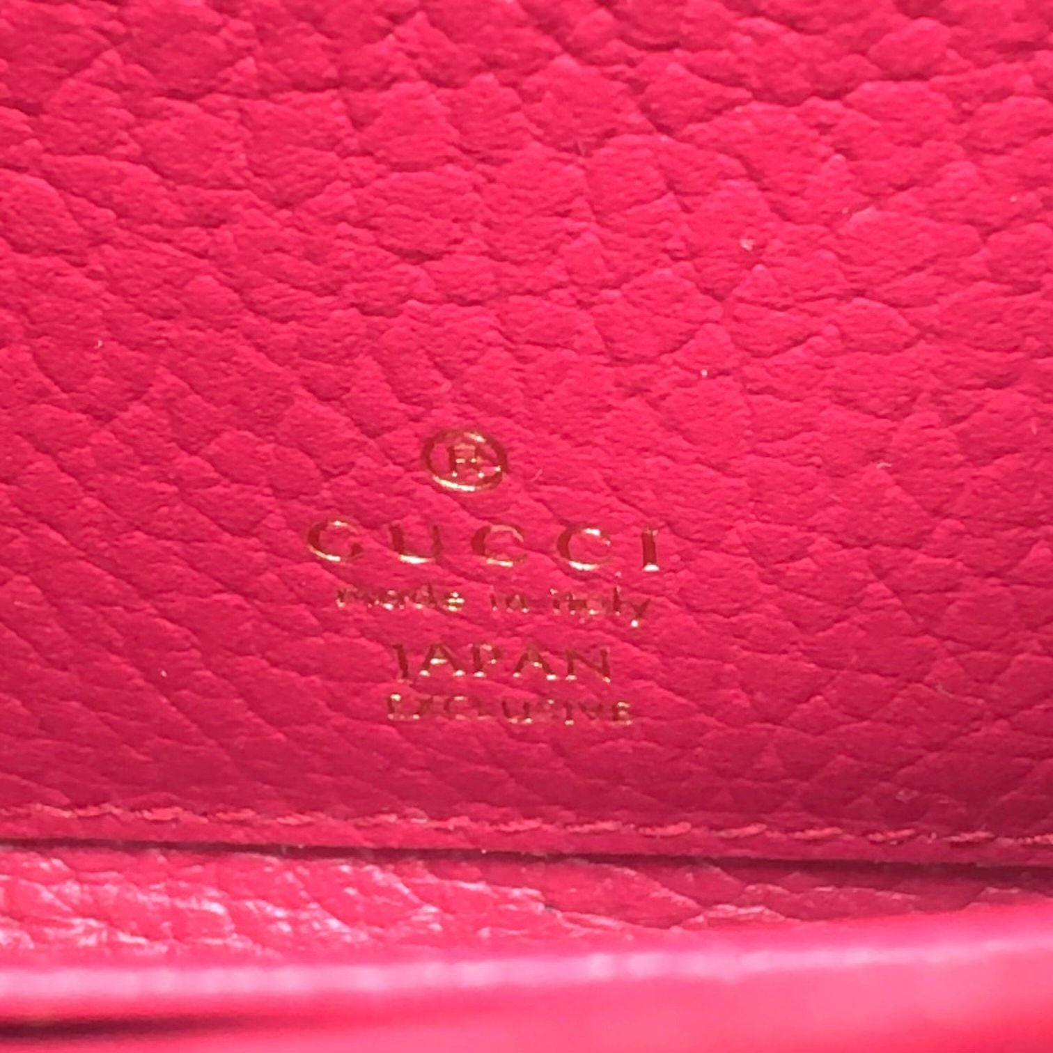Gucci GG Marmot Leather Black Bordeaux Bifold Wallet Gold — view 5