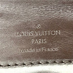 Louis Vuitton Sistine PM Damier Ebene Leather Brown Handbag Gold — view 4