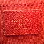 Louis Vuitton Pallas Clutch Monogram Cerise Leather Brown — view 4