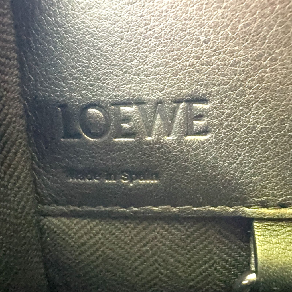 Loewe Hammock Compact Calfskin Black Shoulder Bag Silver — view 4