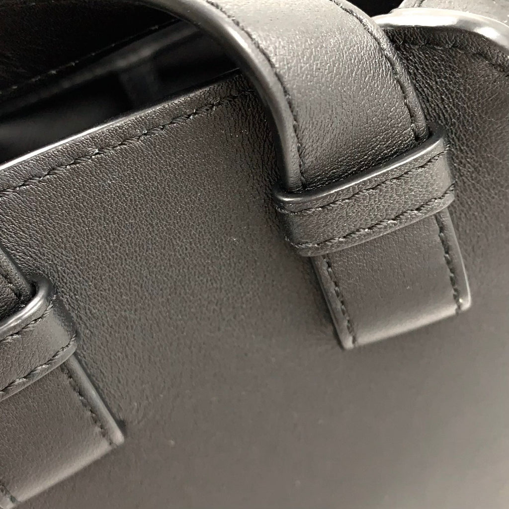Loewe Hammock Compact Calfskin Black Shoulder Bag Silver — view 6