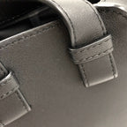Loewe Hammock Compact Calfskin Black Shoulder Bag Silver — view 6