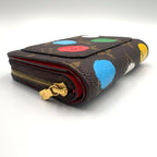 Louis Vuitton Portefeuille Yayoi Kusama Leather Brown Multicolor — view 5