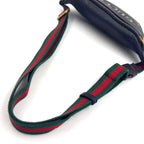 Gucci Logo Print Small Belt Bag Sherry Line Leather Black — view 8
