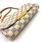 Louis Vuitton Favorite PM Damier Azur Shoulder Leather White — view 8