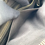 Gucci GG Supreme Sherry Line Leather Black Belt Bag Silver — view 6