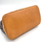 Louis Vuitton New Alma PM Monogram Leather Brown Light Handbag Gold — view 8