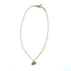 Dior Limited CD Logo Color Stone Clear Gold Necklace — view 3