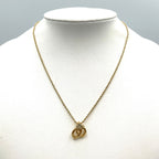 Dior Limited CD Logo Color Stone Clear Gold Necklace — view 9