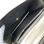 Dior Limited CD Logo Leather Black Shoulder Bag Gold — view 3
