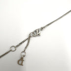 Dior Limited Belt Motif D Logo Rhinestone Metal Color Stone Clear Silver — view 7