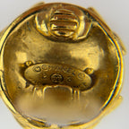 Chanel CC Logo Earrings Gold Vintage — view 7