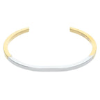Celine Simple Form Rhodium Gold Finish Bracelet C4