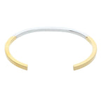 Celine Simple Form Rhodium Gold Finish Bracelet C4 — view 2