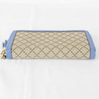 Gucci Wallet Canvas Leather Blue — view 7