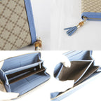 Gucci Wallet Canvas Leather Blue — view 9