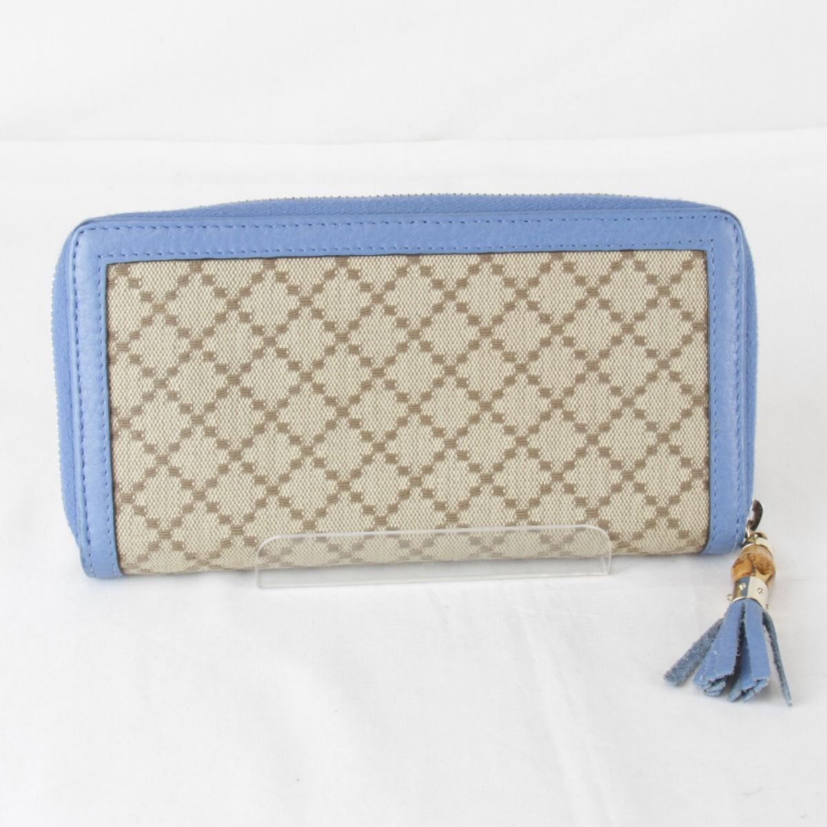 Gucci Wallet Canvas Leather Blue — view 2