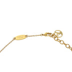 Louis Vuitton Nanogram Name Tag Motif Monogram Gold Silver Necklace — view 4