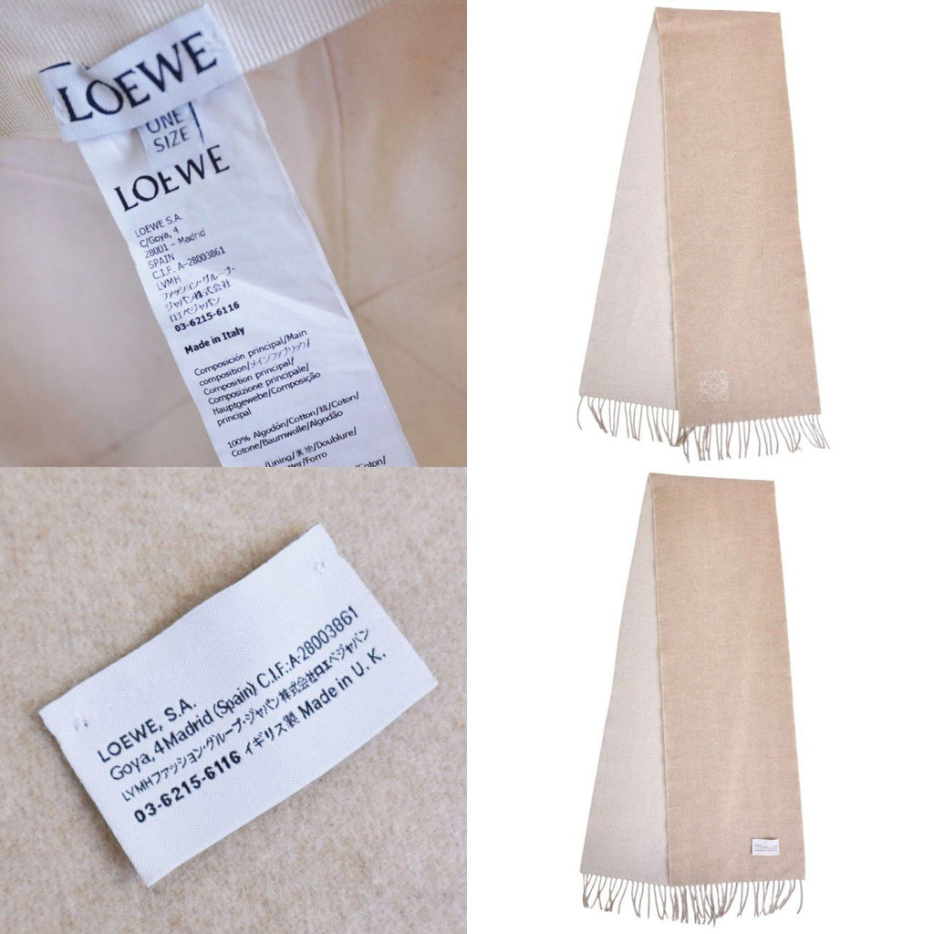 Loewe Scarf Shawl Wool Cashmere Anagram — view 6