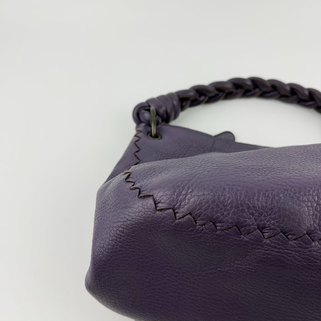 Bottega Veneta Handbag Purple Leather Vintage — view 8