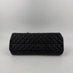 Chanel CC Logo Quilted Chain Shoulder Bag Black Caviar Leather Vintage — view 5
