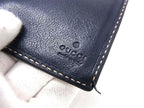 Gucci Wallet GG Supreme Brown Navy Leather Bifold — view 6