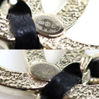 Chanel Leather CC Logo Bag Motif Earrings — view 4