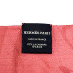 Hermes Shawl New Bliss Pink Cashmere Silk Scarf — view 2