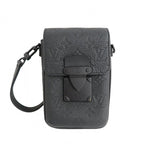 Louis Vuitton S Lock Vertical Wearable Wallet Shoulder Black