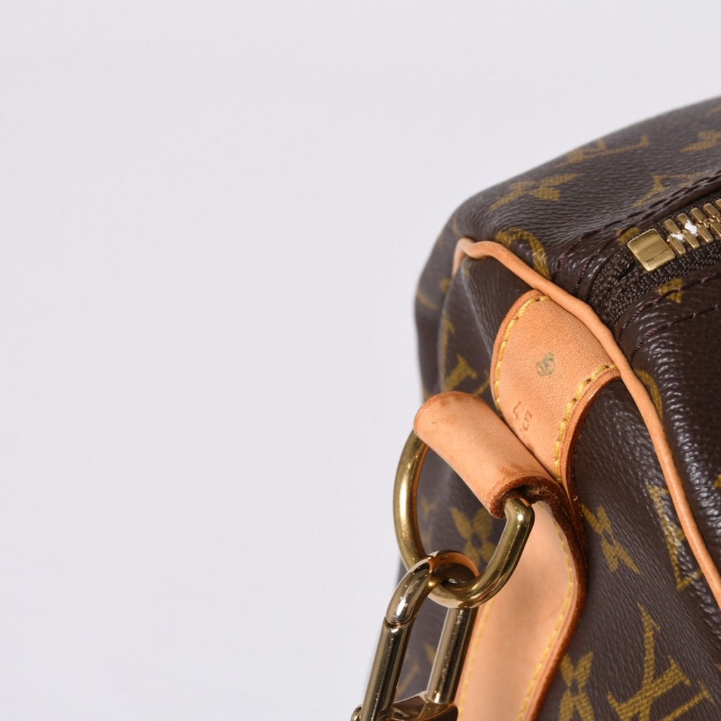 Louis Vuitton Boston Bag Keepall Bandouliere 45 Monogram Brown Gold — view 4