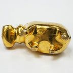 Hermes Cadena Cabas Limited Gold Annee Des Fleuves Lock Charm Keychain — view 7