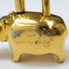 Hermes Cadena Cabas Limited Gold Annee Des Fleuves Lock Charm Keychain — view 4