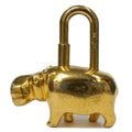 Hermes Cadena Cabas Limited Gold Annee Des Fleuves Lock Charm Keychain